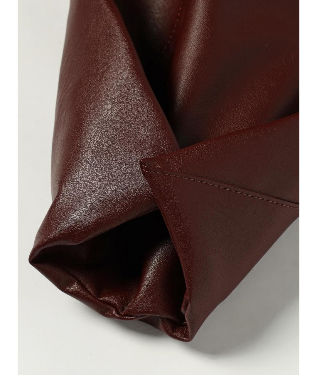 MM6 MAISON MARGIELA Бордовая сумка тоут из искусственной кожи, фото 5