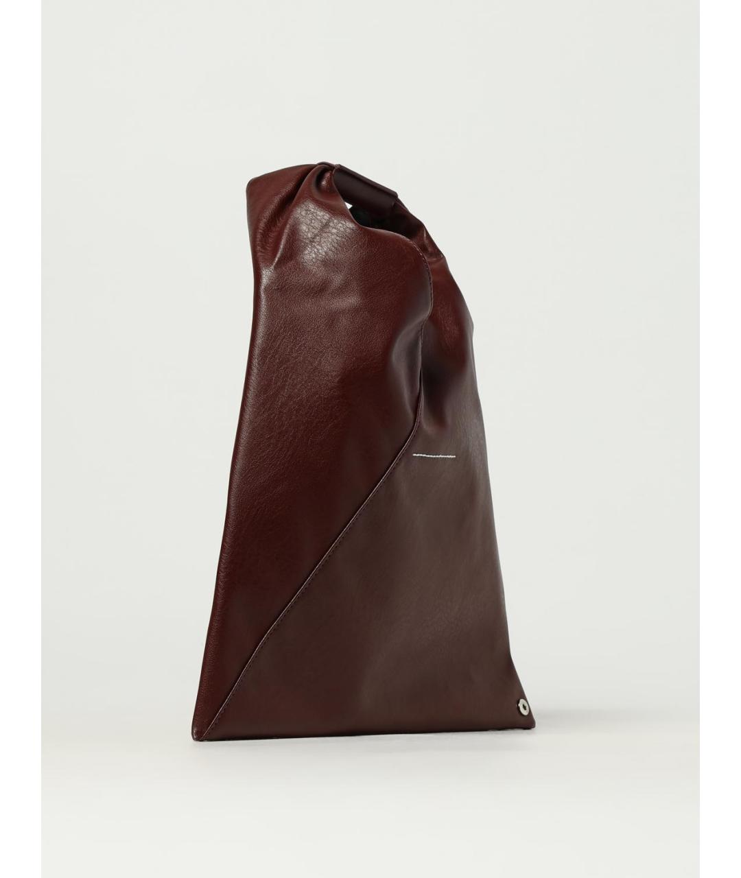 MM6 MAISON MARGIELA Бордовая сумка тоут из искусственной кожи, фото 3