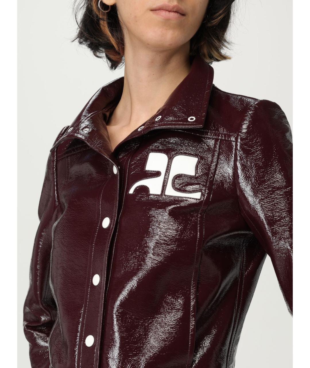 COURREGES Бордовая куртка, фото 6