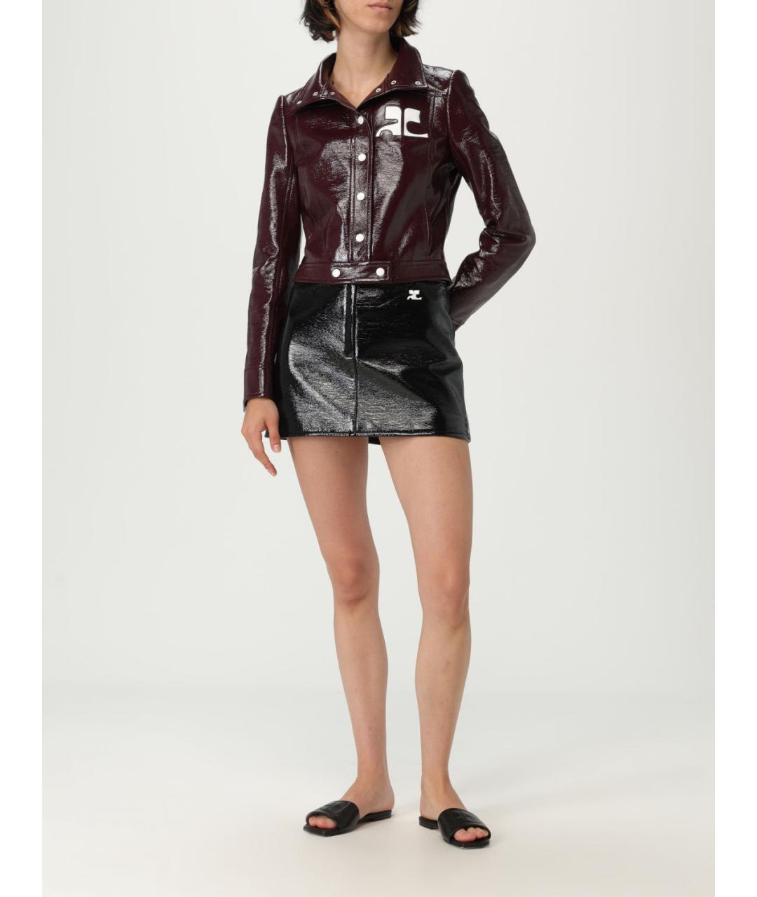COURREGES Бордовая куртка, фото 3