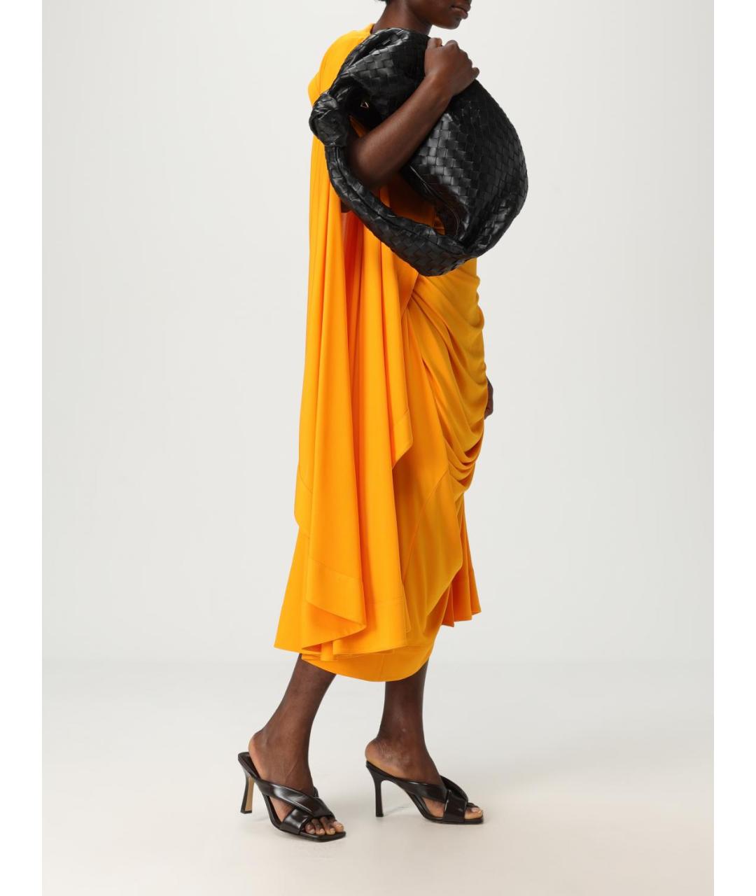 BOTTEGA VENETA Черная кожаная сумка через плечо, фото 2