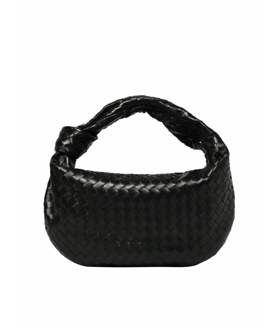 BOTTEGA VENETA Черная кожаная сумка через плечо, фото 1