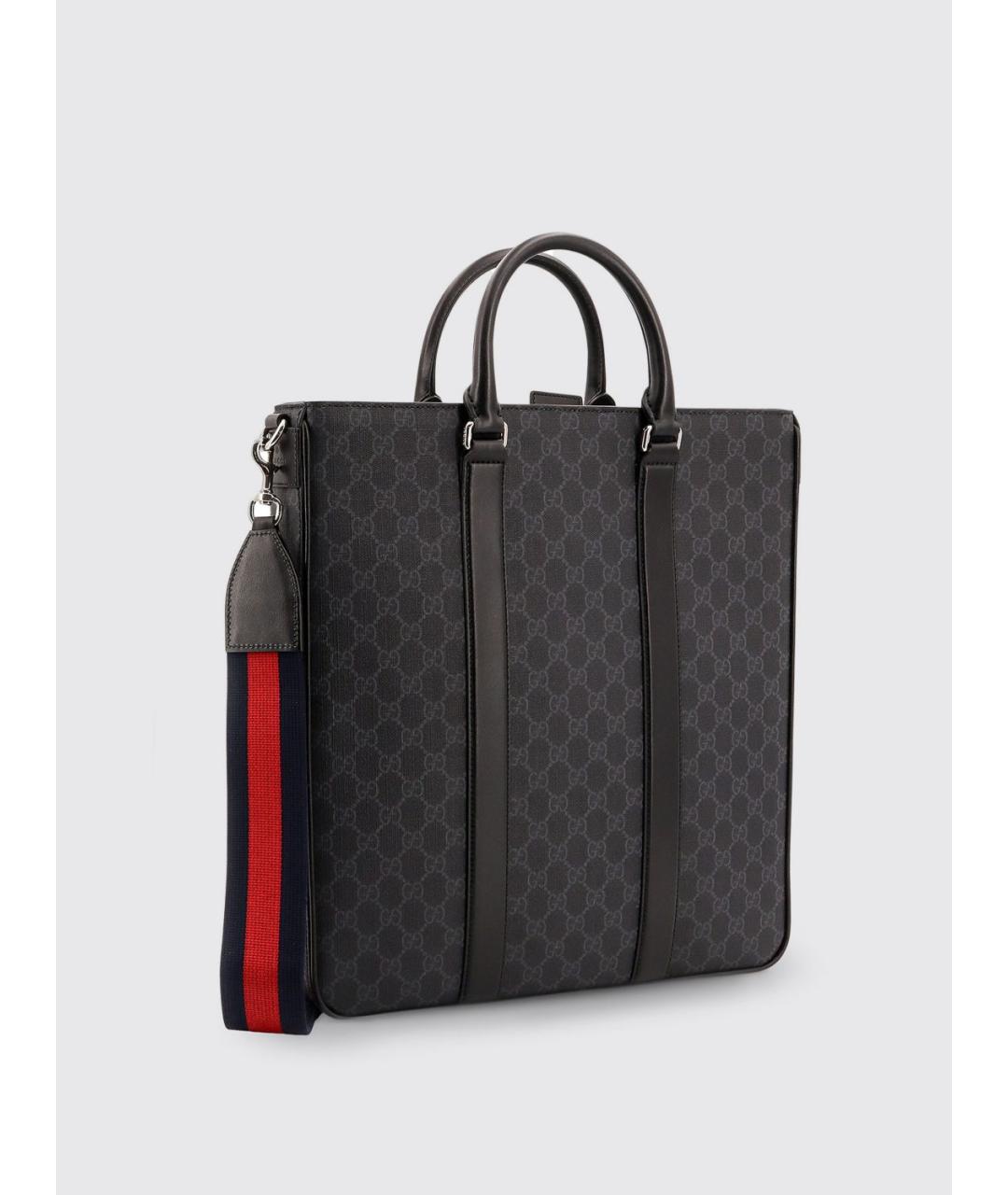 GUCCI Черная сумка тоут, фото 3