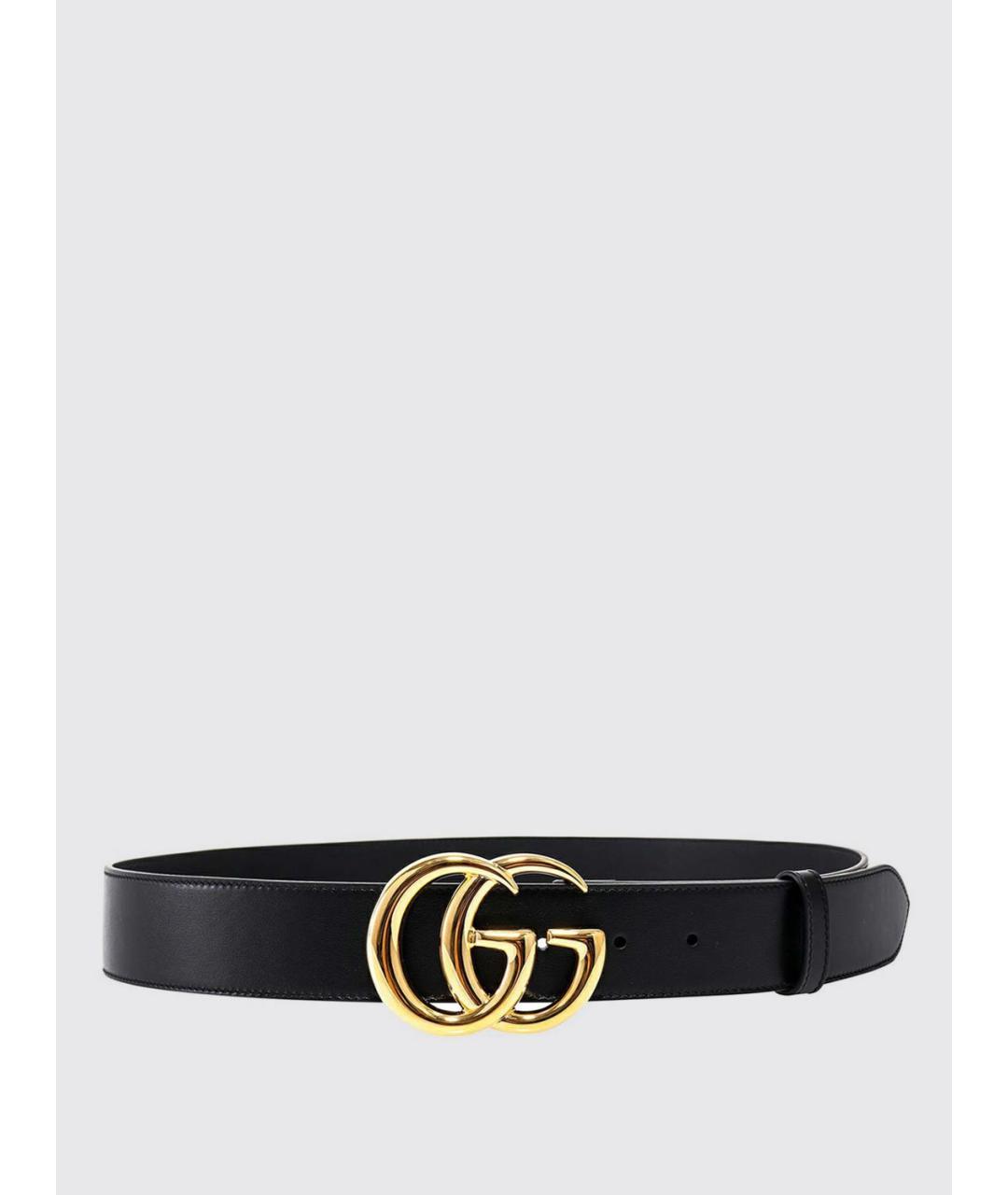GUCCI Черный кожаный ремень, фото 3