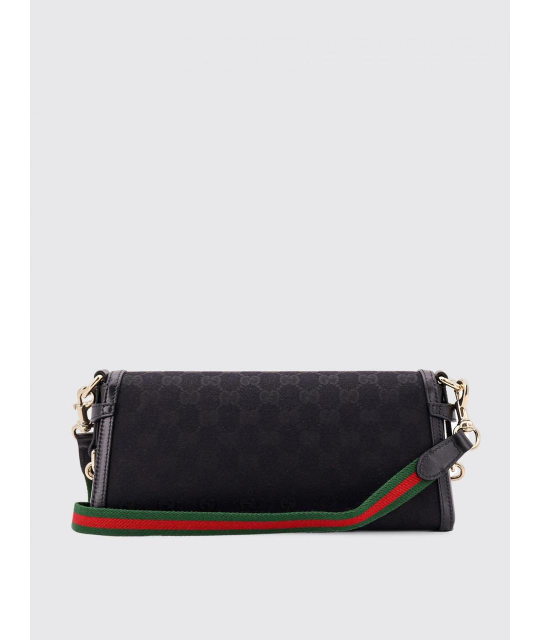 GUCCI Черная тканевая сумка через плечо, фото 3
