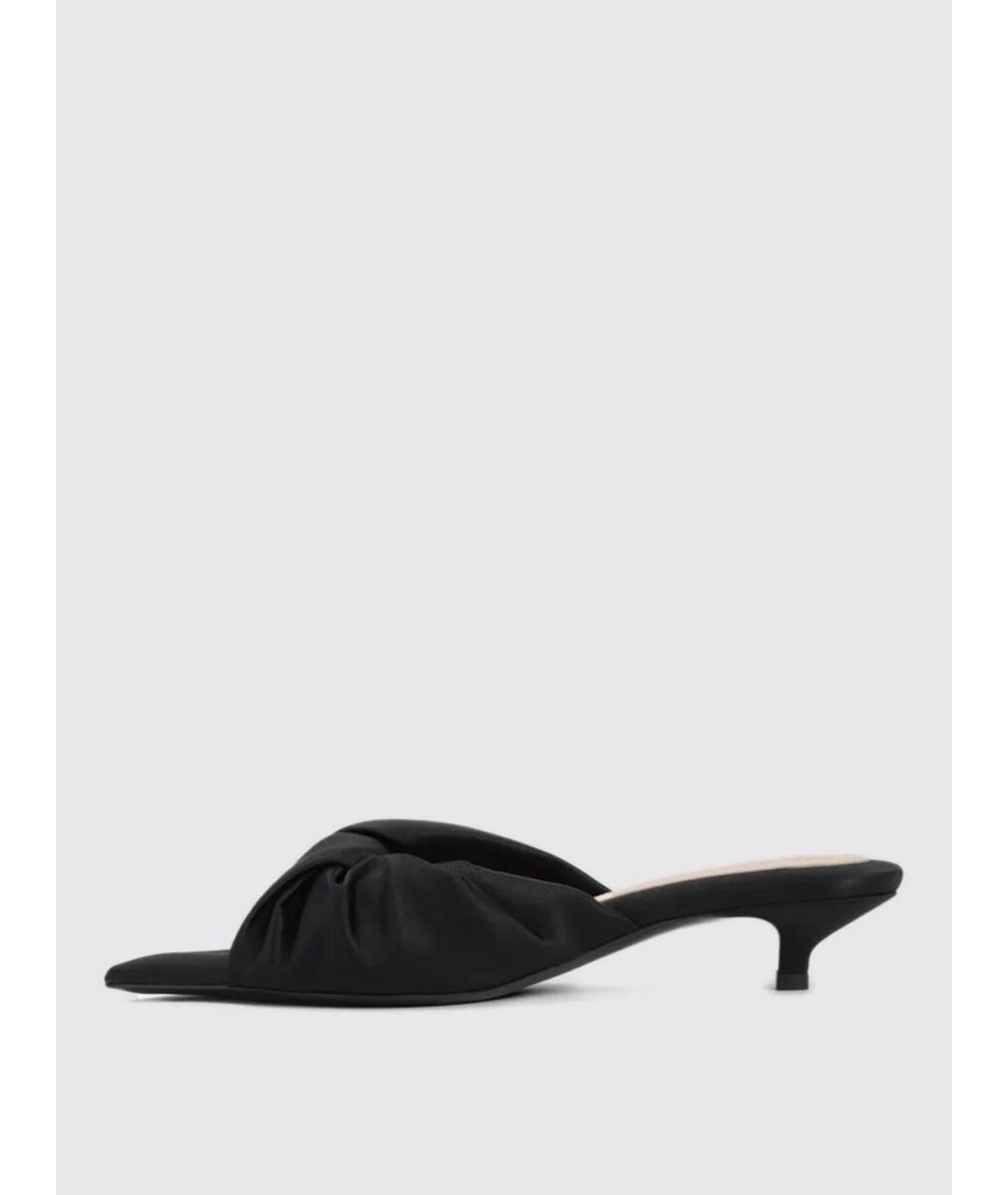 Carven Черные текстильные мюли, фото 3