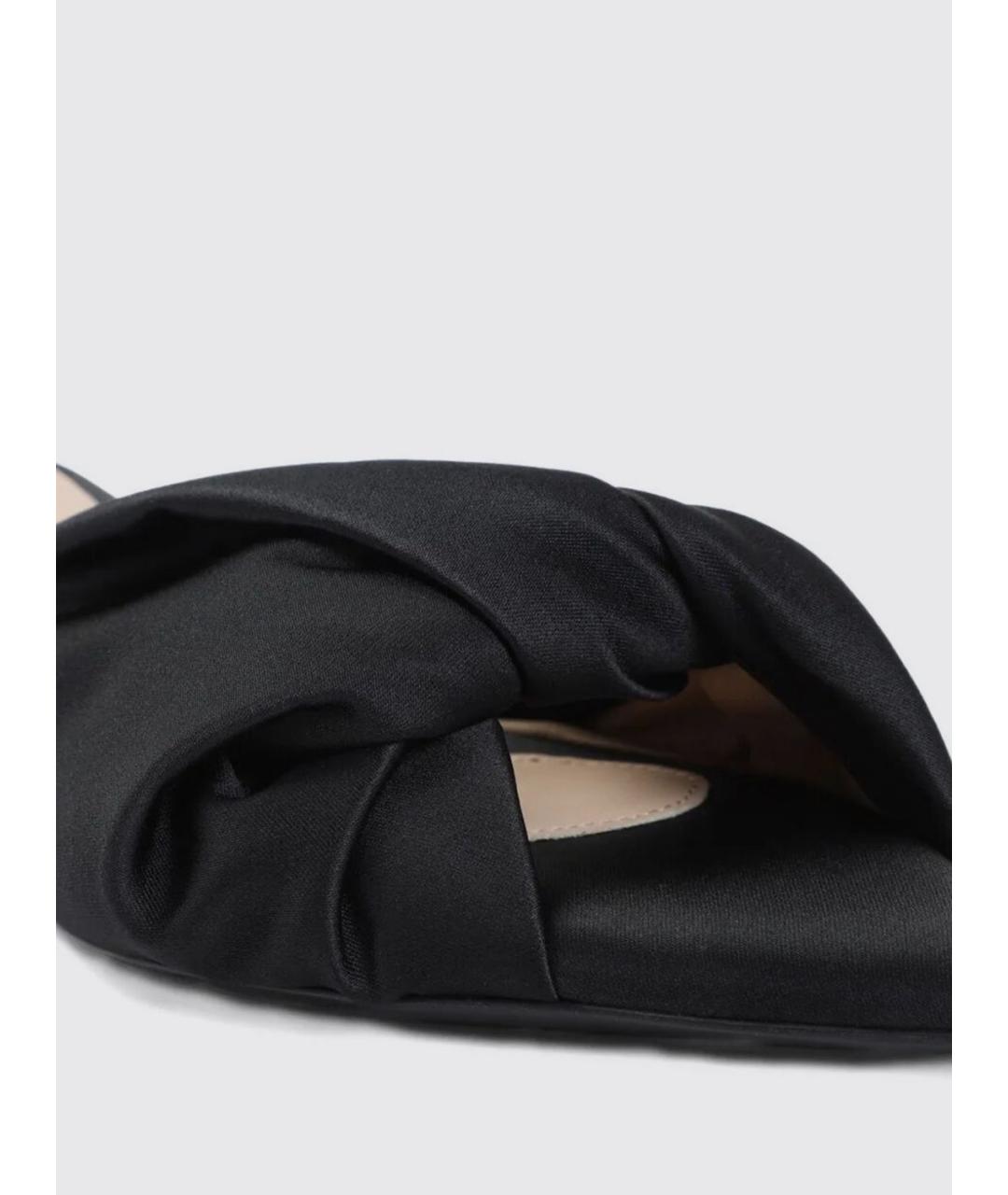Carven Черные текстильные мюли, фото 4