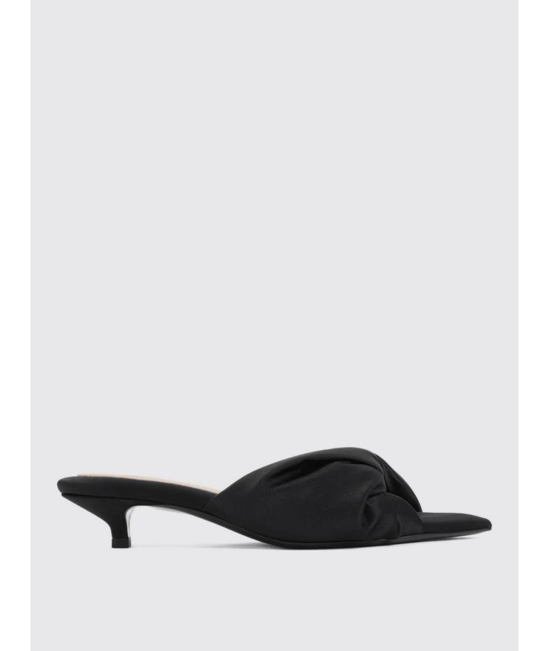 Carven Черные текстильные мюли, фото 5