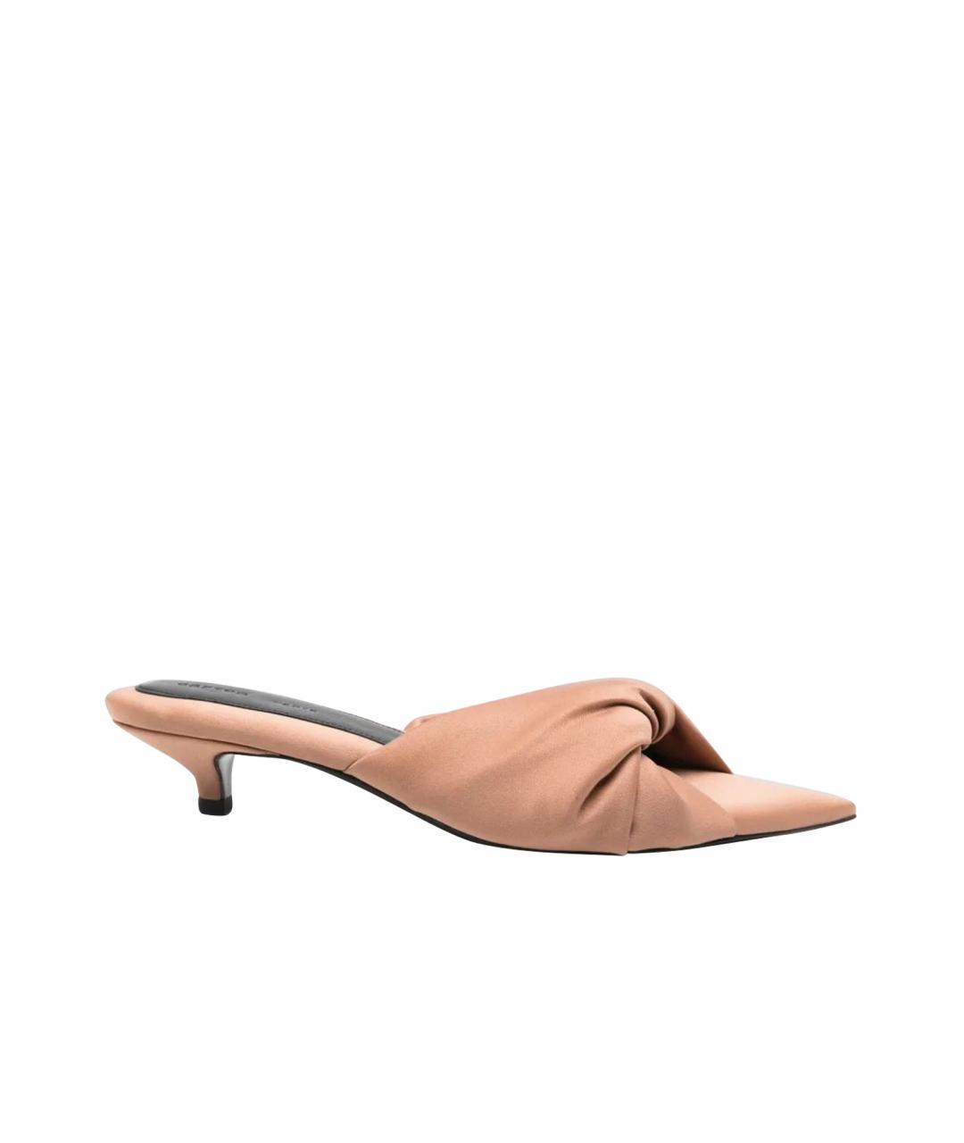 Carven Розовые текстильные мюли, фото 1