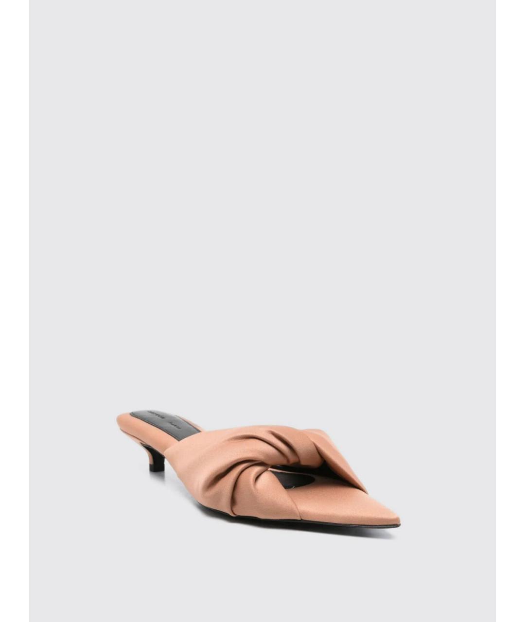 Carven Розовые текстильные мюли, фото 3