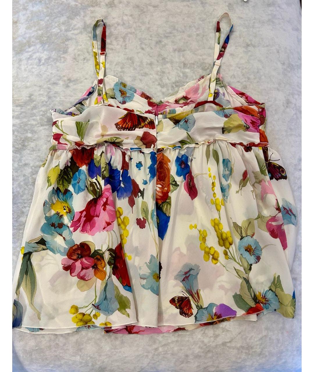 DOLCE&GABBANA Мульти шелковая блузы, фото 2