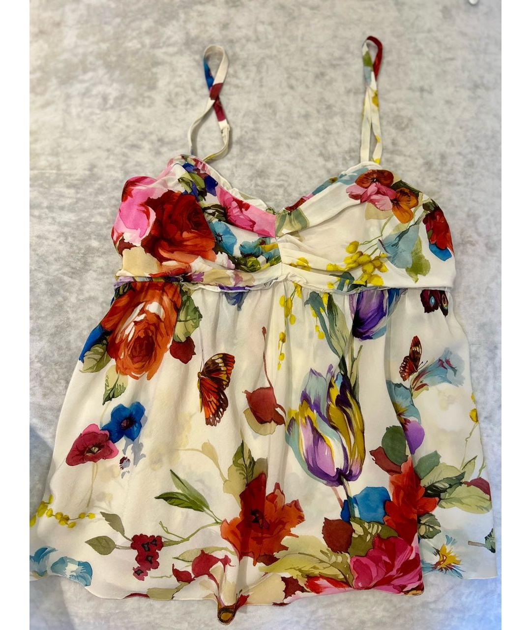 DOLCE&GABBANA Мульти шелковая блузы, фото 9