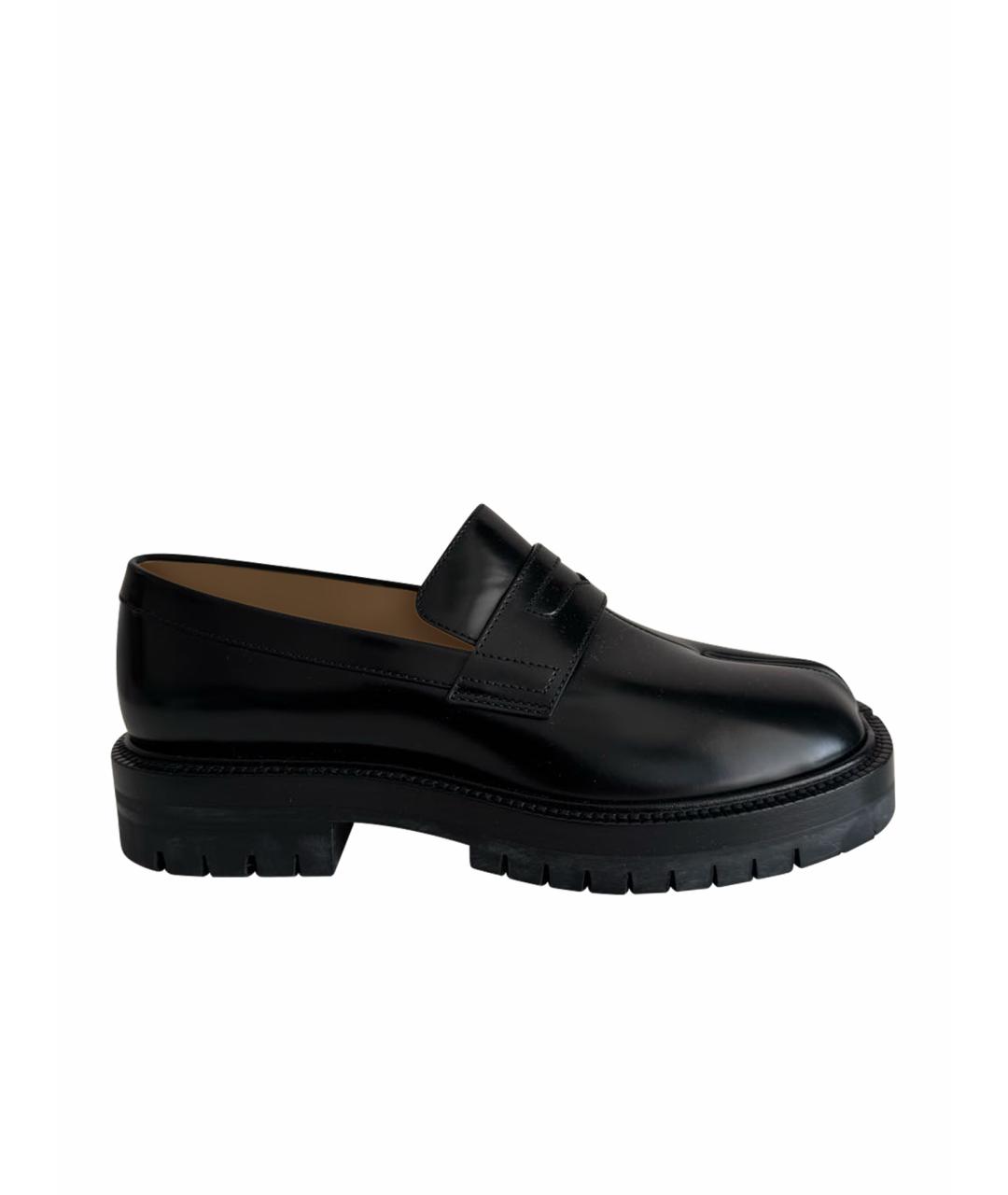 MAISON MARGIELA Черные кожаные лоферы, фото 1