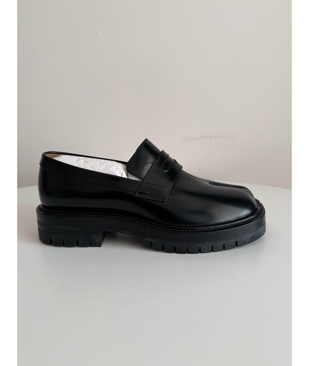 MAISON MARGIELA Черные кожаные лоферы, фото 5