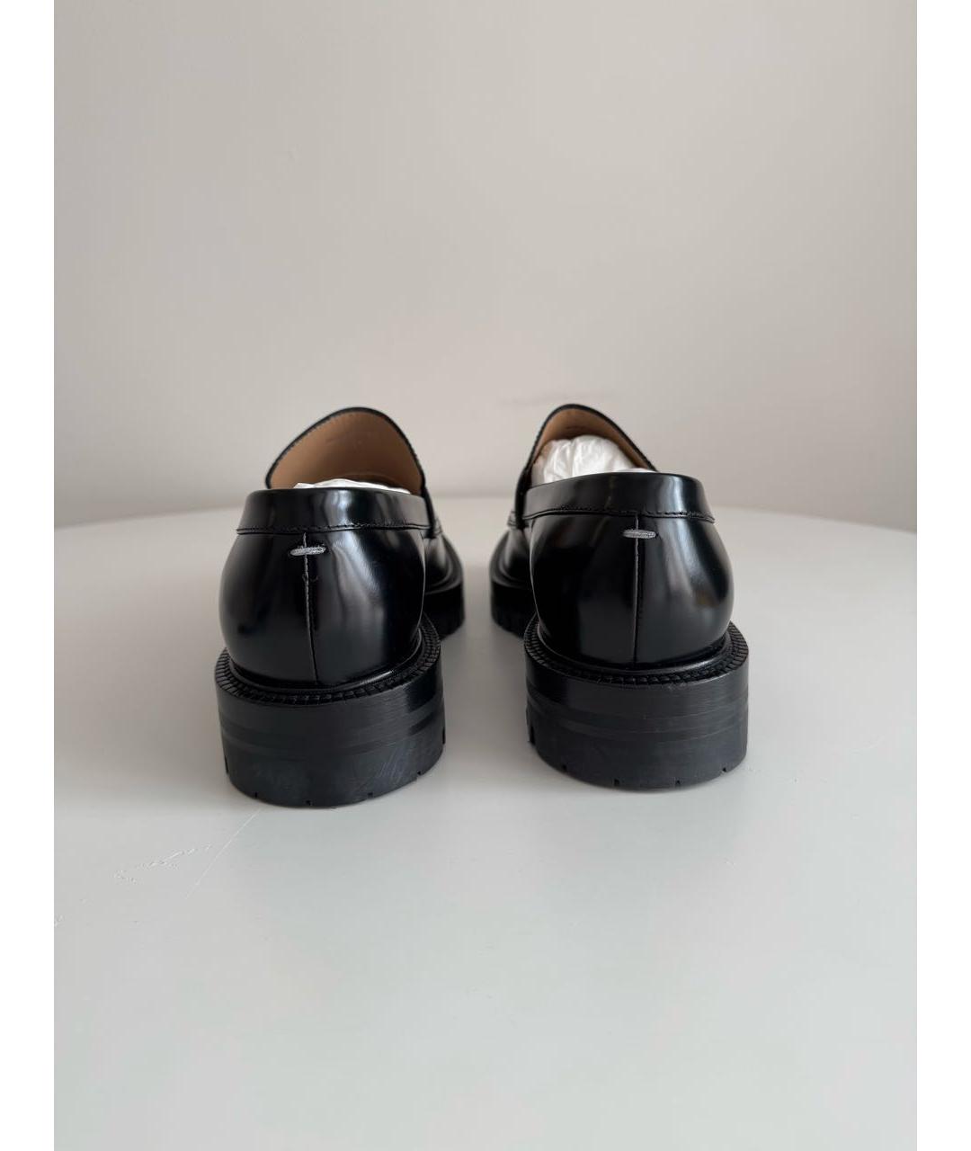 MAISON MARGIELA Черные кожаные лоферы, фото 4