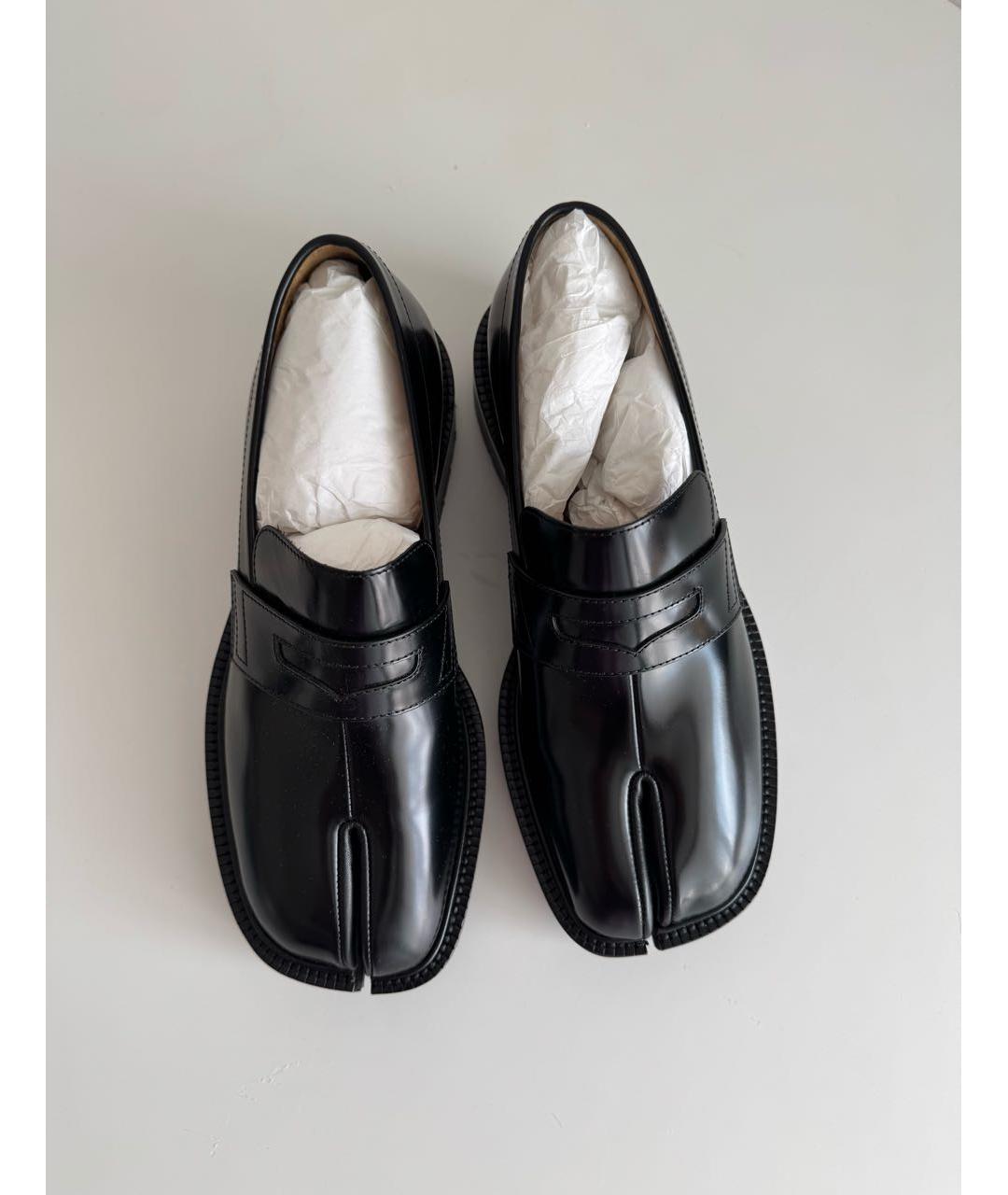 MAISON MARGIELA Черные кожаные лоферы, фото 2