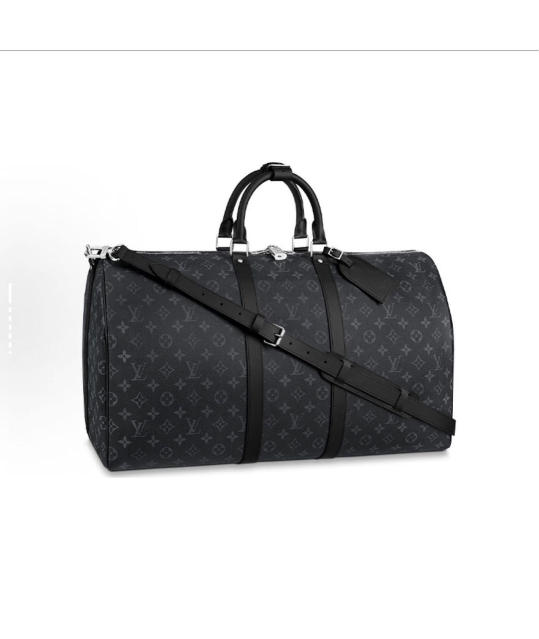 LOUIS VUITTON Черная дорожная/спортивная сумка, фото 6