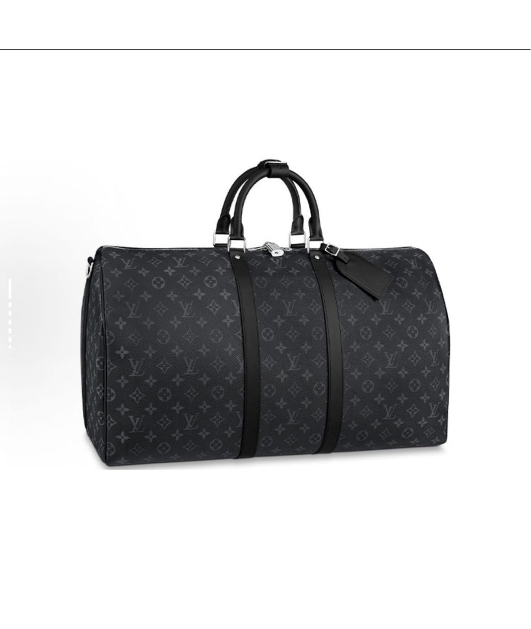 LOUIS VUITTON Черная дорожная/спортивная сумка, фото 3