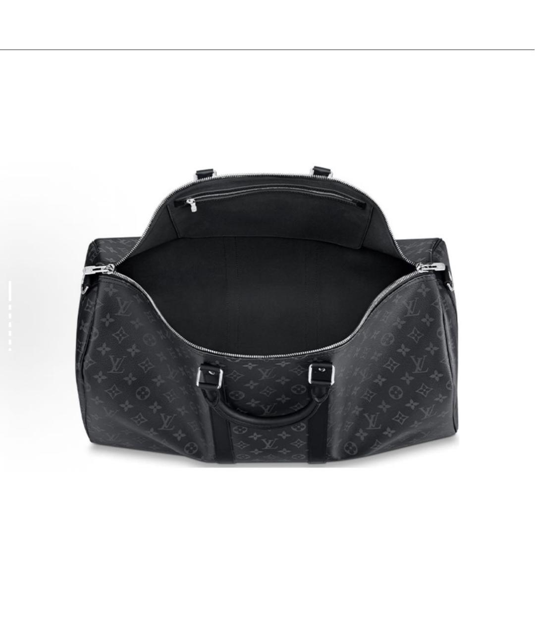 LOUIS VUITTON Черная дорожная/спортивная сумка, фото 4