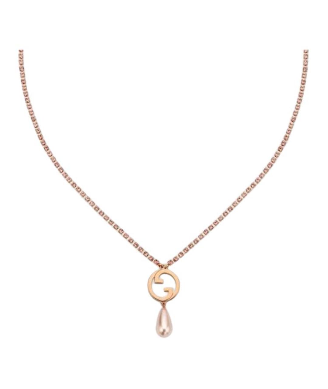 GUCCI Золотое металлическое колье, фото 1