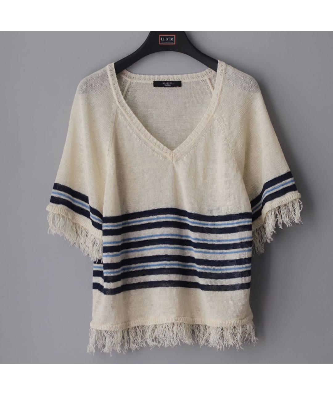 WEEKEND MAX MARA Мульти льняной джемпер / свитер, фото 4