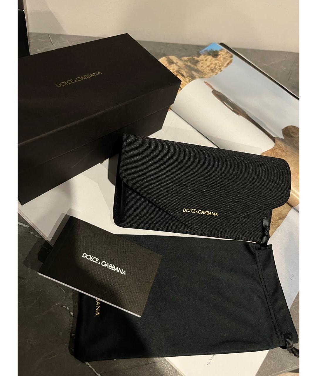 DOLCE&GABBANA Коричневые пластиковые солнцезащитные очки, фото 7