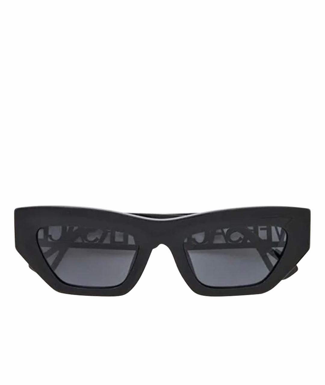 VERSACE Черные пластиковые солнцезащитные очки, фото 1