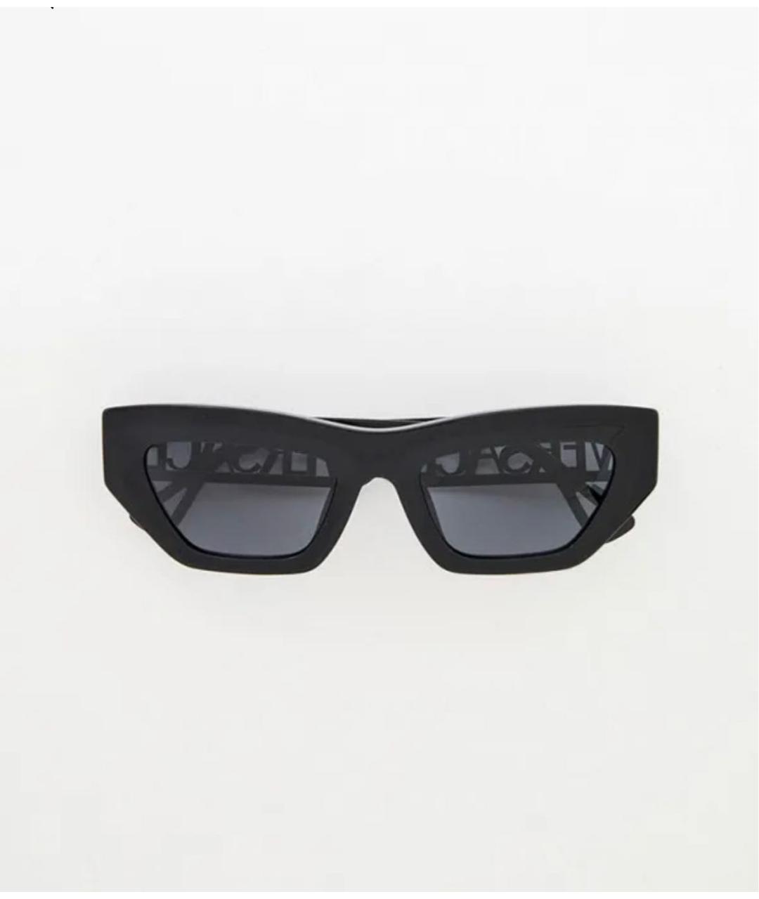VERSACE Черные пластиковые солнцезащитные очки, фото 8