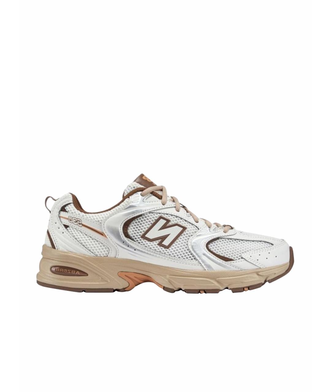 NEW BALANCE Бежевые кожаные кроссовки, фото 1