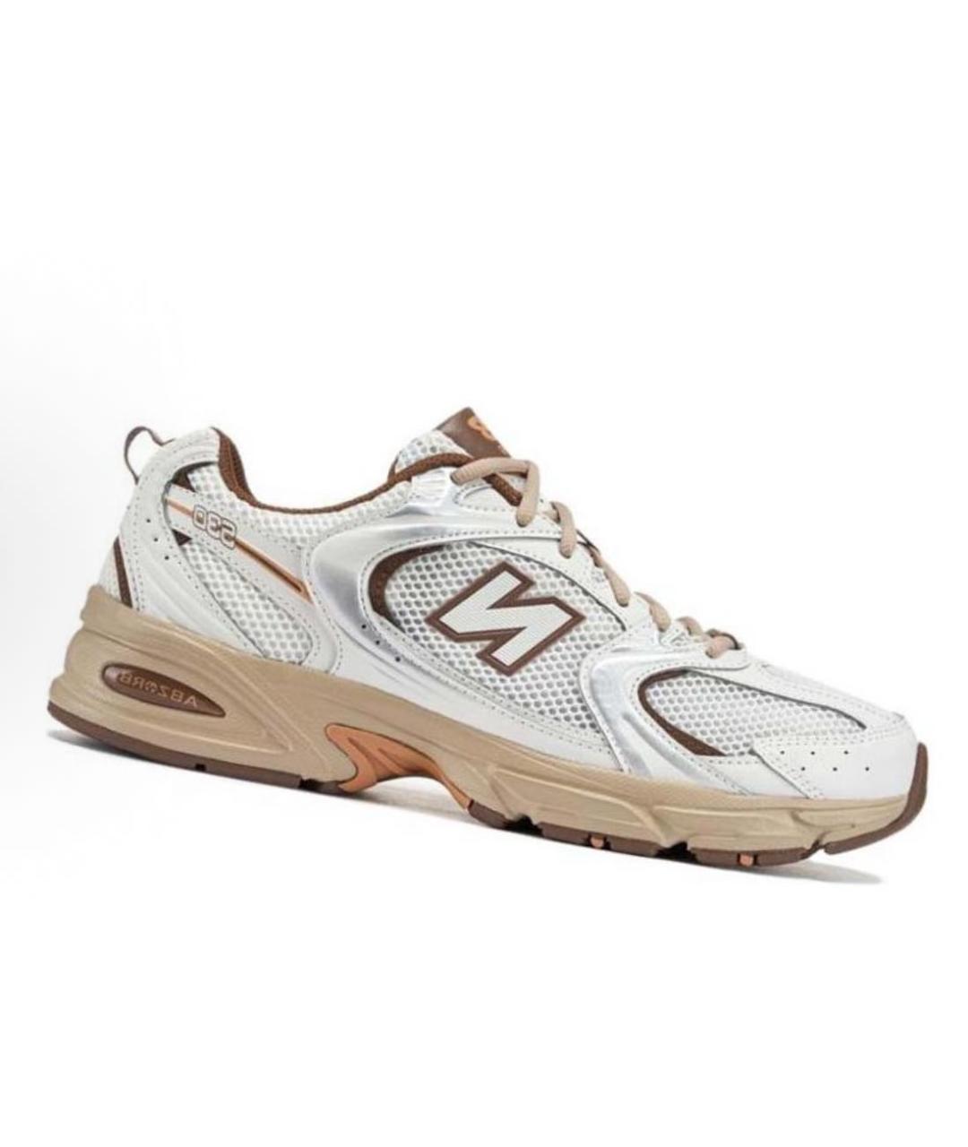 NEW BALANCE Бежевые кожаные кроссовки, фото 2
