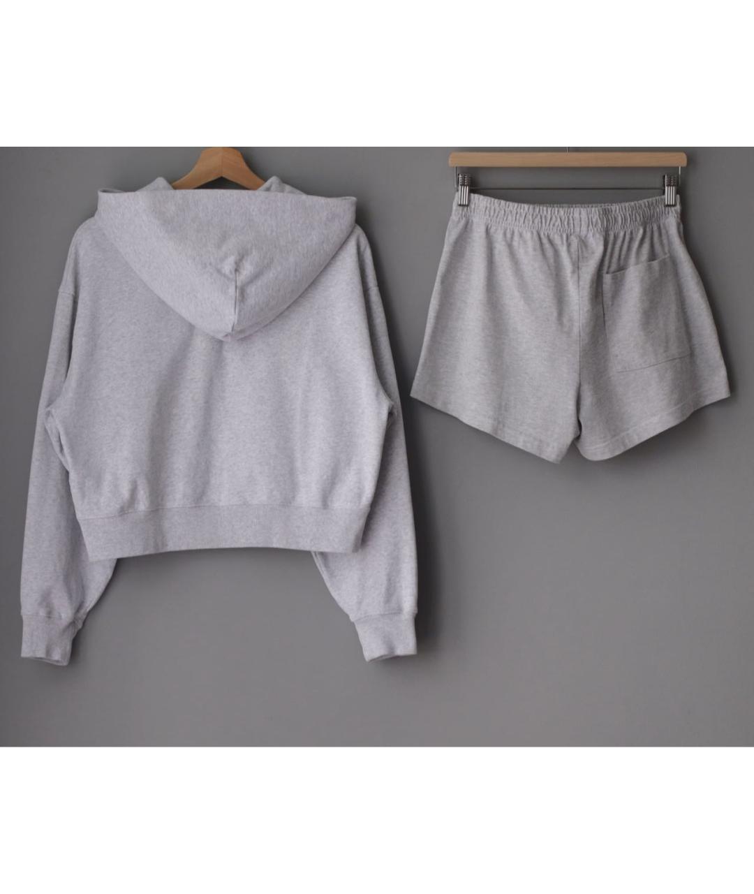 SPORTY AND RICH Серый хлопковый спортивные костюмы, фото 3