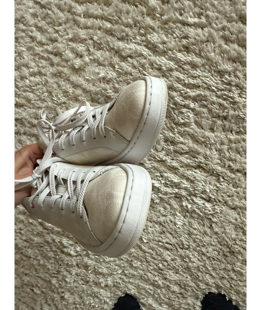 COACH Белые кожаные кеды, фото 8