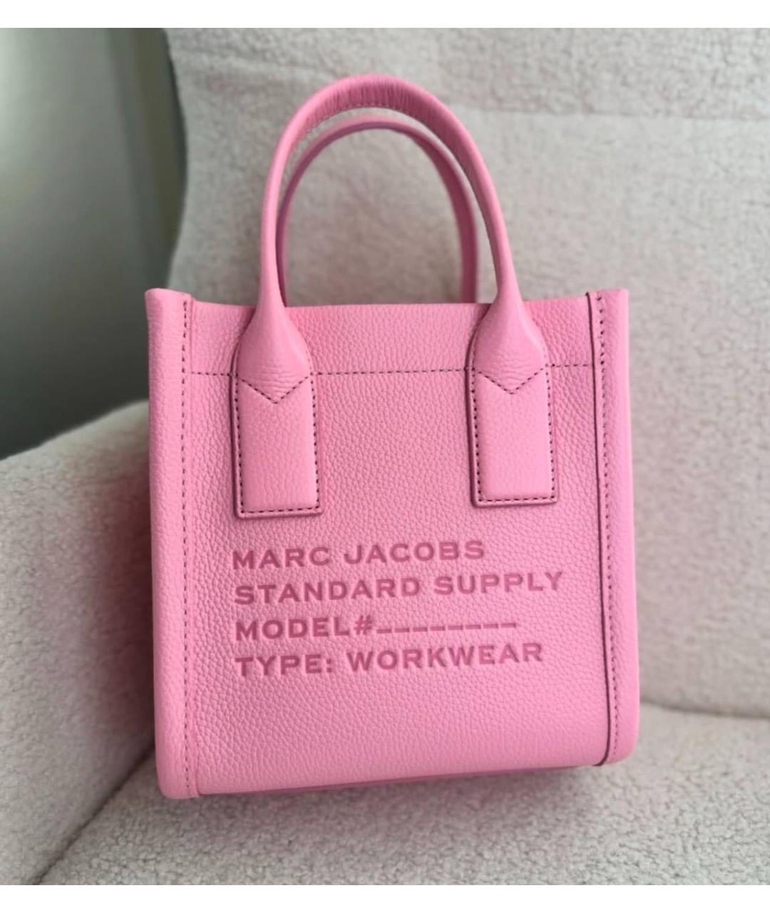 MARC JACOBS Розовая кожаная сумка через плечо, фото 6