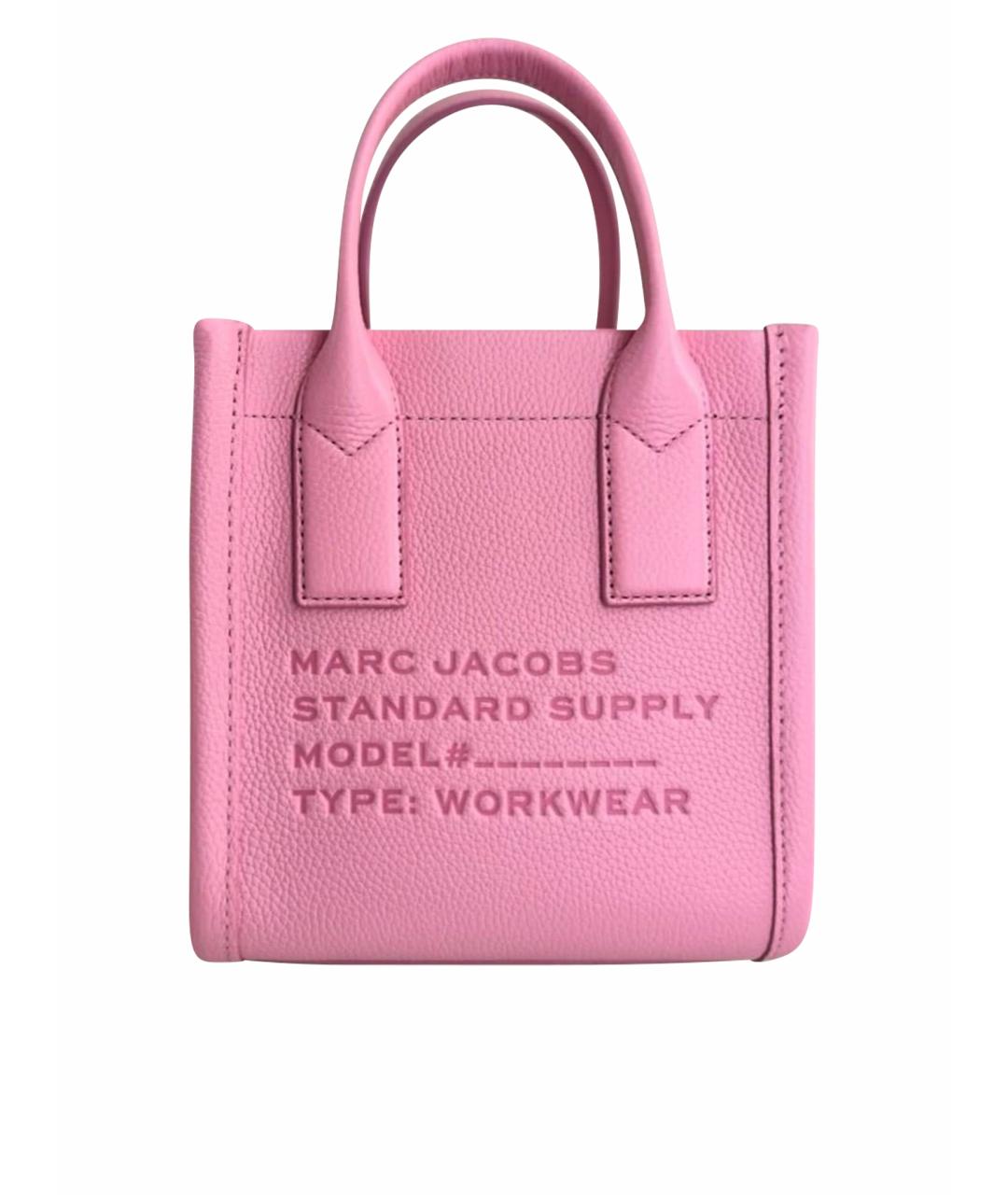 MARC JACOBS Розовая кожаная сумка через плечо, фото 1