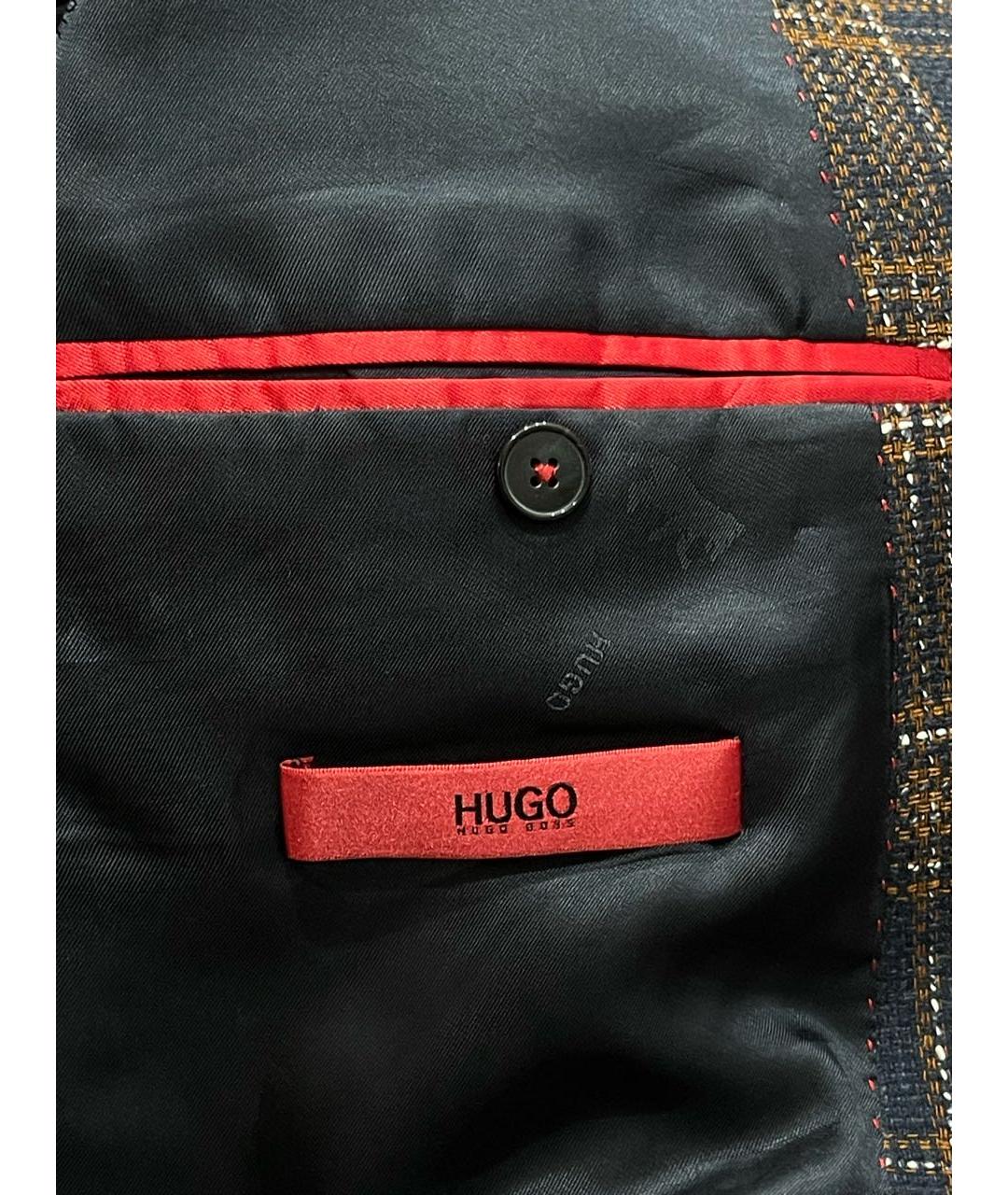 HUGO BOSS Мульти шерстяной пиджак, фото 5