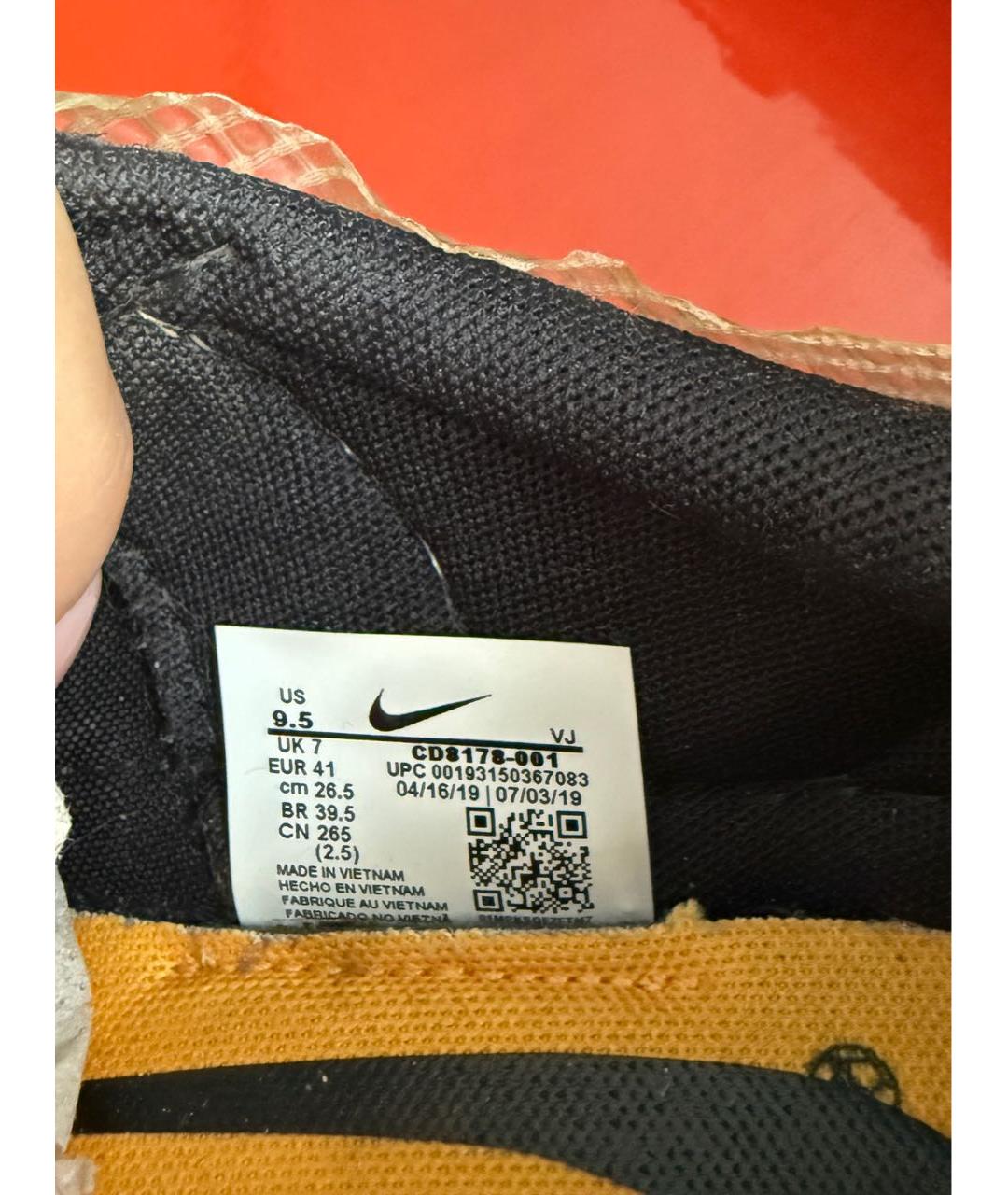 NIKE X OFF-WHITE Мульти синтетические кроссовки, фото 7
