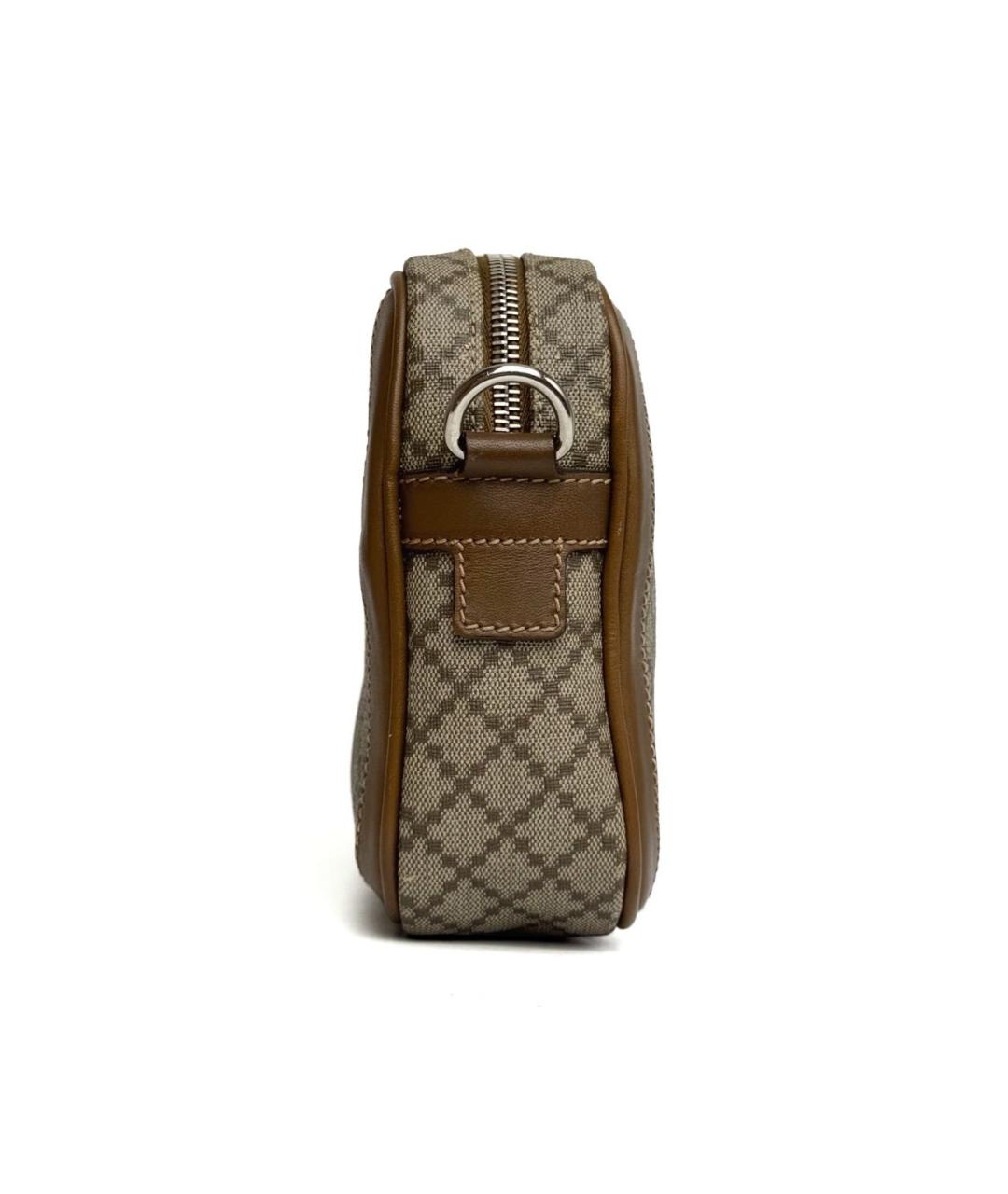 GUCCI Бежевая тканевая барсетка, фото 6
