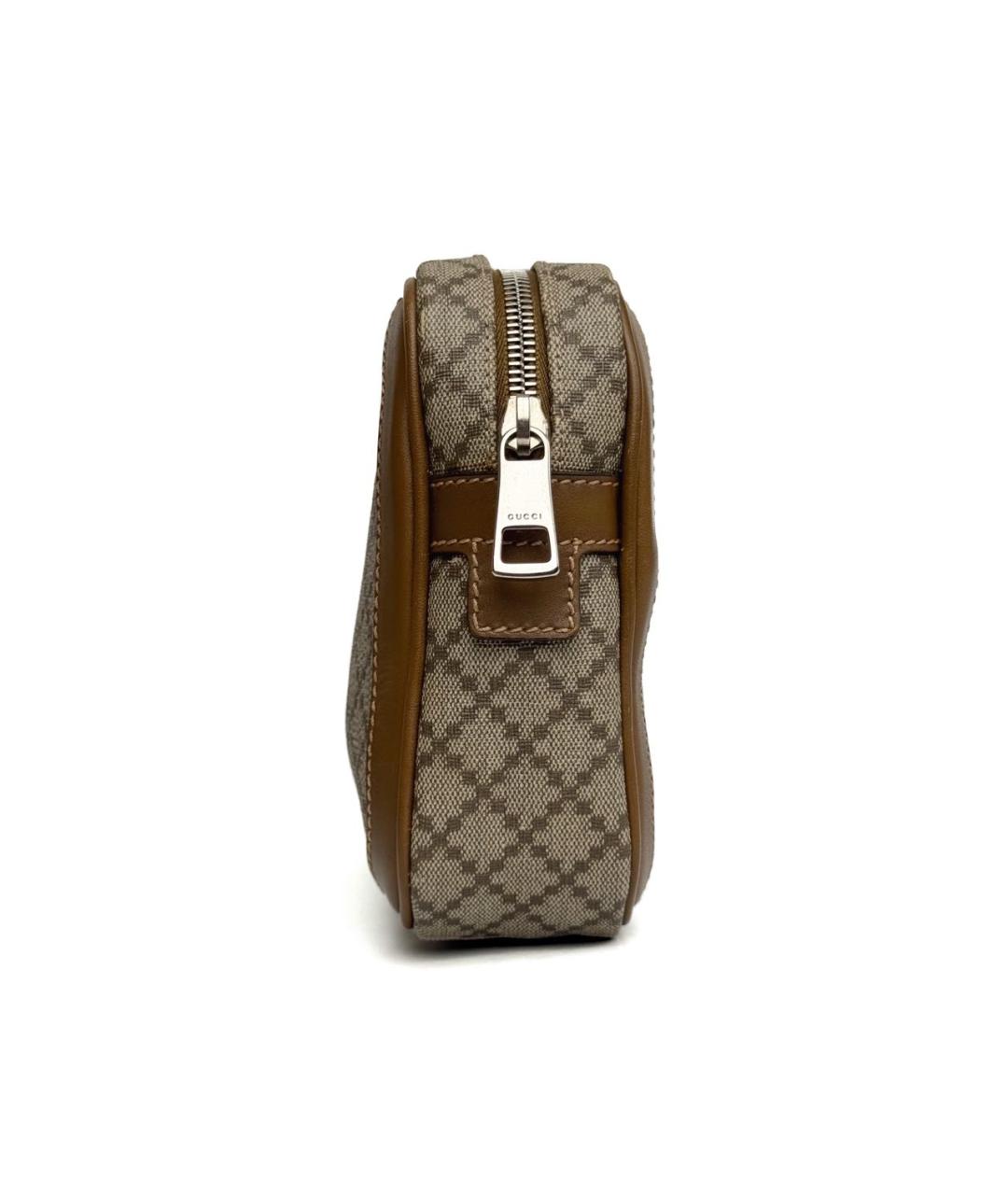 GUCCI Бежевая тканевая барсетка, фото 5