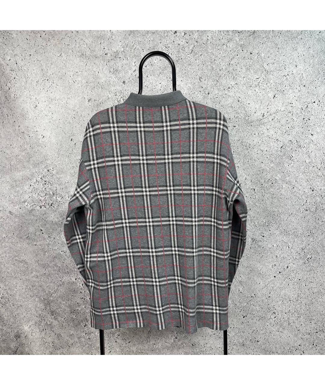 BURBERRY Антрацитовый хлопковый джемпер / свитер, фото 4
