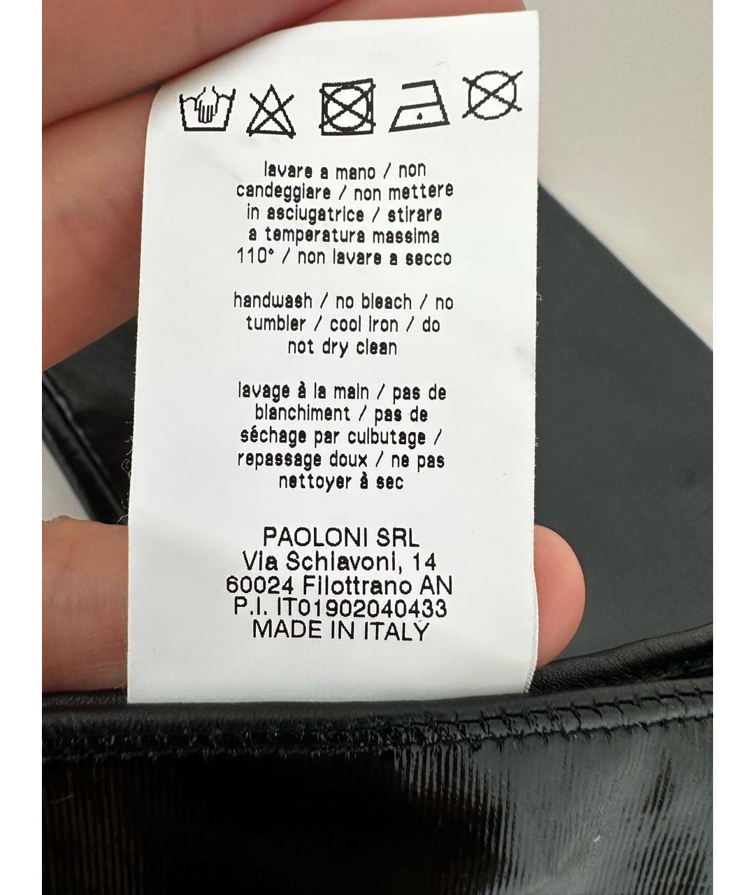 MSGM Черные синтетические перчатки, фото 4