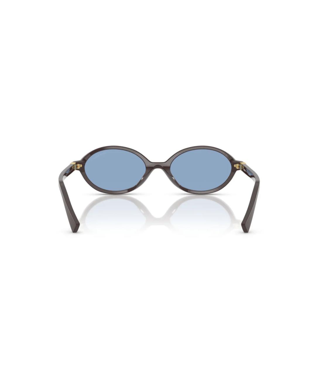 MIU MIU Черные пластиковые солнцезащитные очки, фото 4