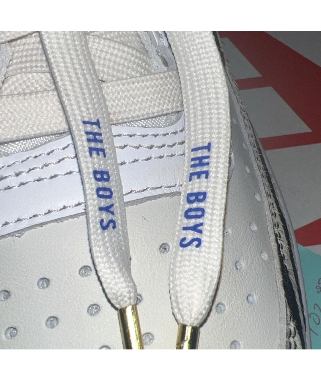 NIKE Бежевые кожаные высокие кроссовки / кеды, фото 7