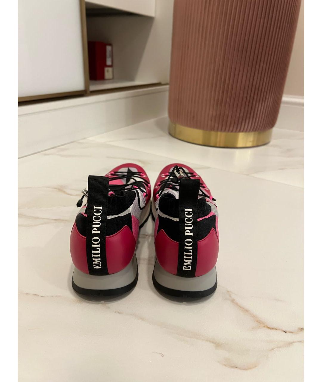 EMILIO PUCCI Мульти текстильные кроссовки, фото 4