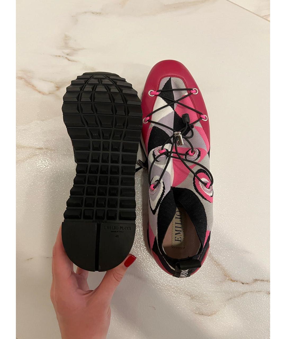 EMILIO PUCCI Мульти текстильные кроссовки, фото 3