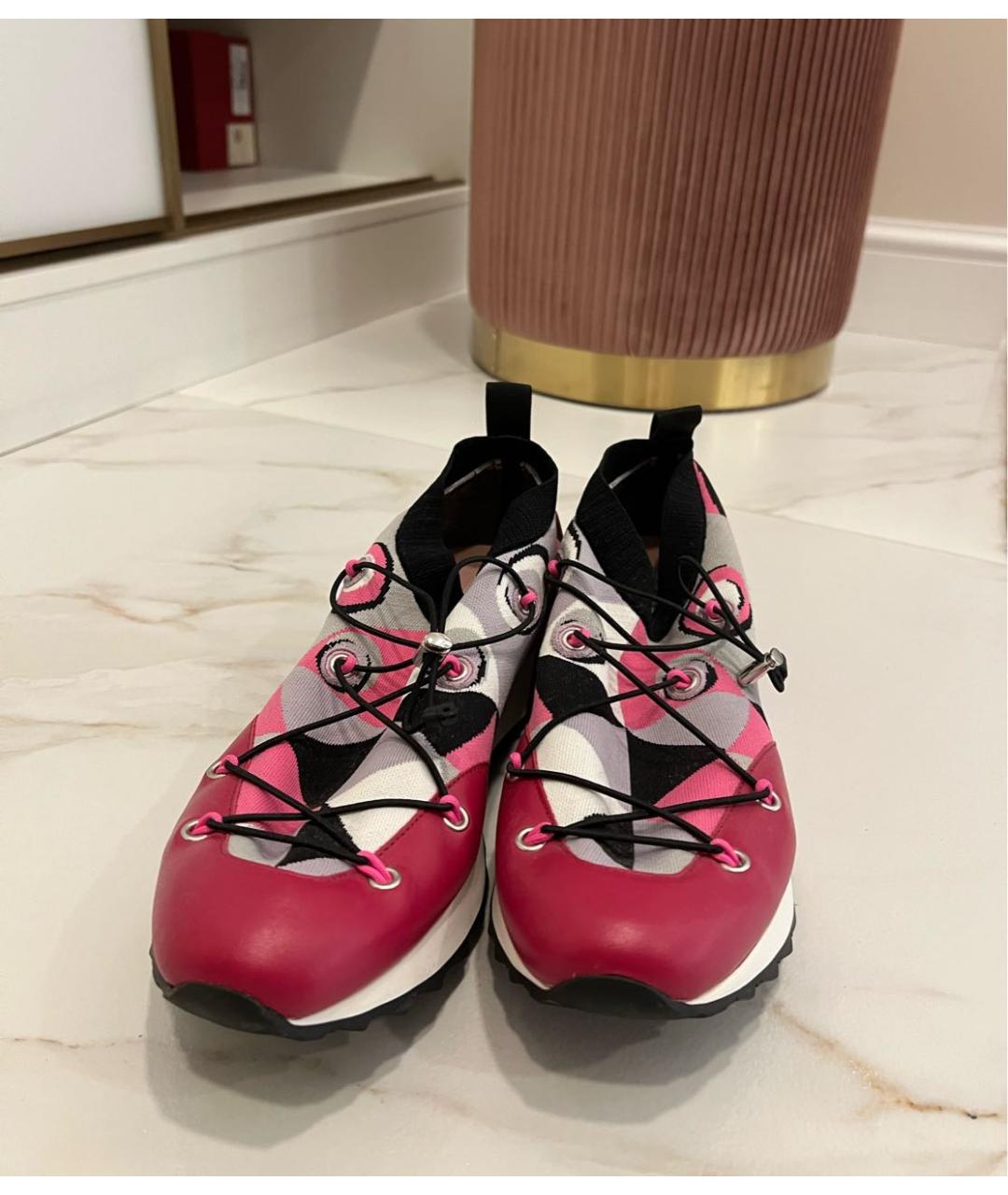 EMILIO PUCCI Мульти текстильные кроссовки, фото 2