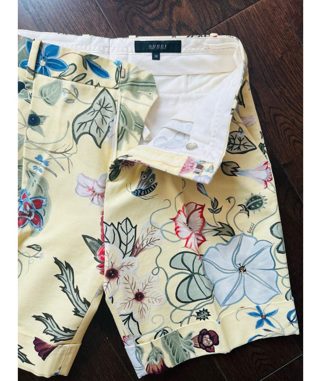 GUCCI Хлопковые шорты, фото 5