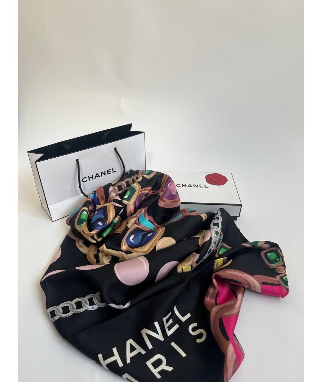 CHANEL Мульти шелковый платок, фото 2
