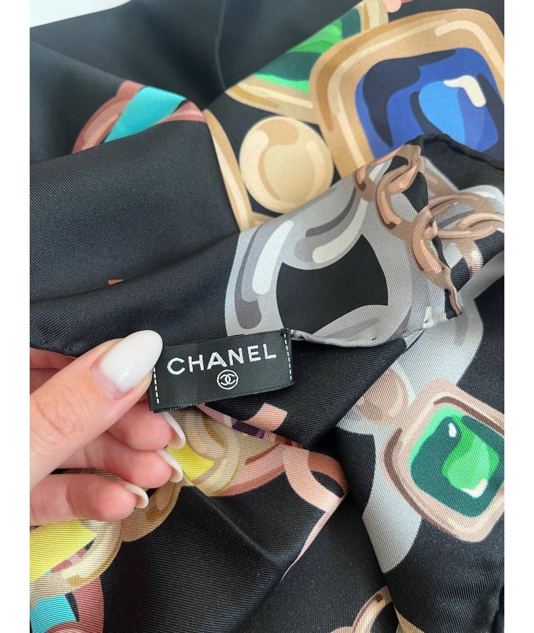 CHANEL Мульти шелковый платок, фото 3