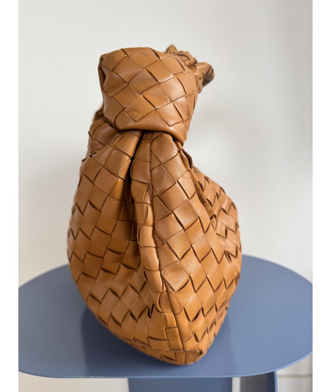 BOTTEGA VENETA Коричневая кожаная сумка через плечо, фото 3