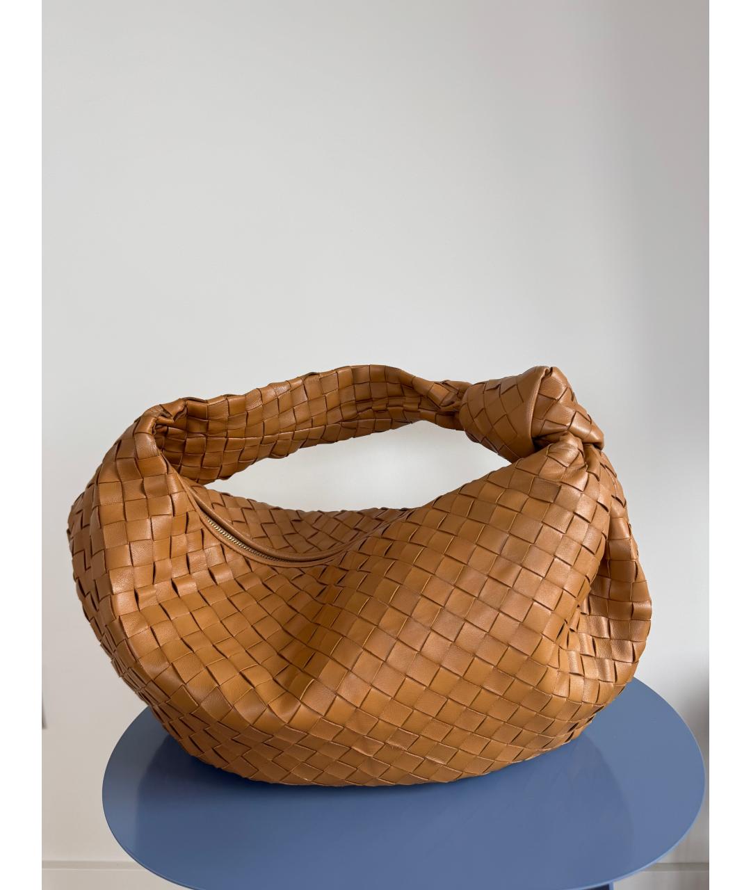 BOTTEGA VENETA Коричневая кожаная сумка через плечо, фото 2